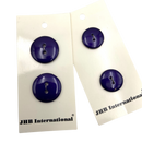 3/4" or 7/8" Deep Violet | JHB International Plastic Buttons | Choose Your Size