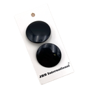 1/2", 5/8", 7/8" or 1-1/4" Shiny Black | Plastic Buttons | Choose Your Size