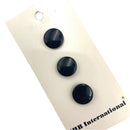 1/2", 5/8", 7/8" or 1-1/4" Shiny Black | Plastic Buttons | Choose Your Size