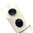 1/2", 5/8", 7/8" or 1-1/4" Shiny Black | Plastic Buttons | Choose Your Size