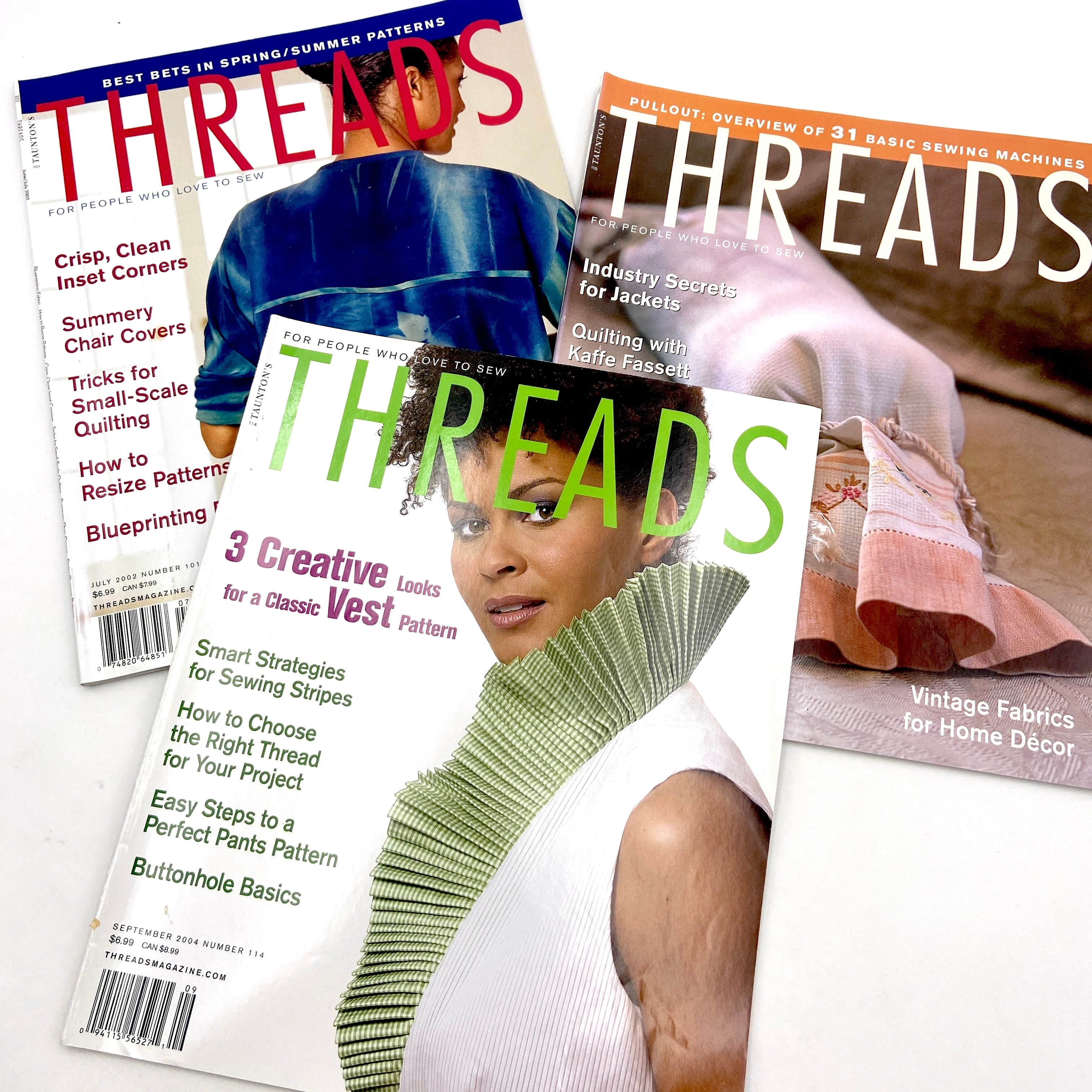 Threads Issues 100 220 Magazine Back Issues Choose Your Favorite