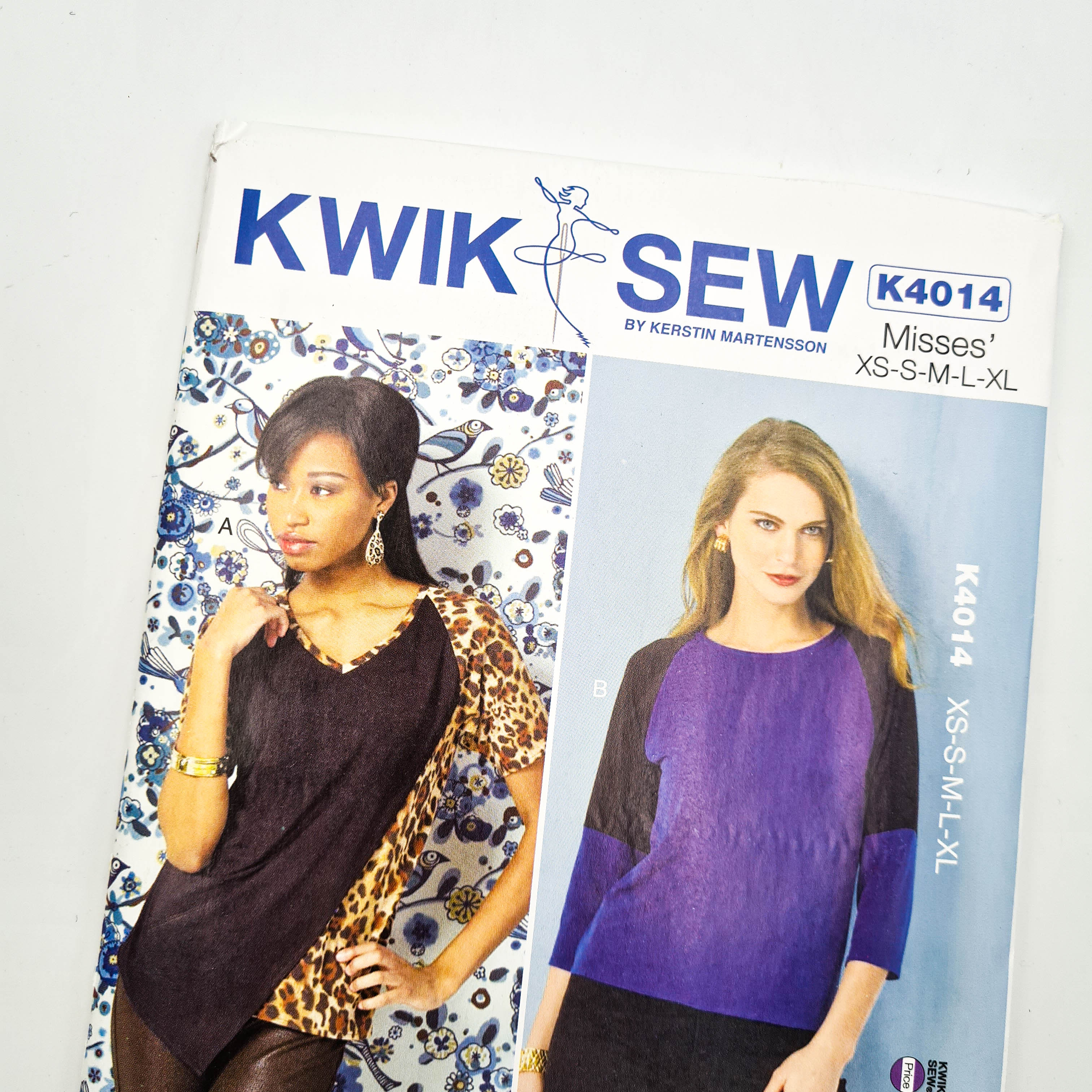 Kwik Sew 4014, Adult Tops - Sizes XS, S, M, L, XL