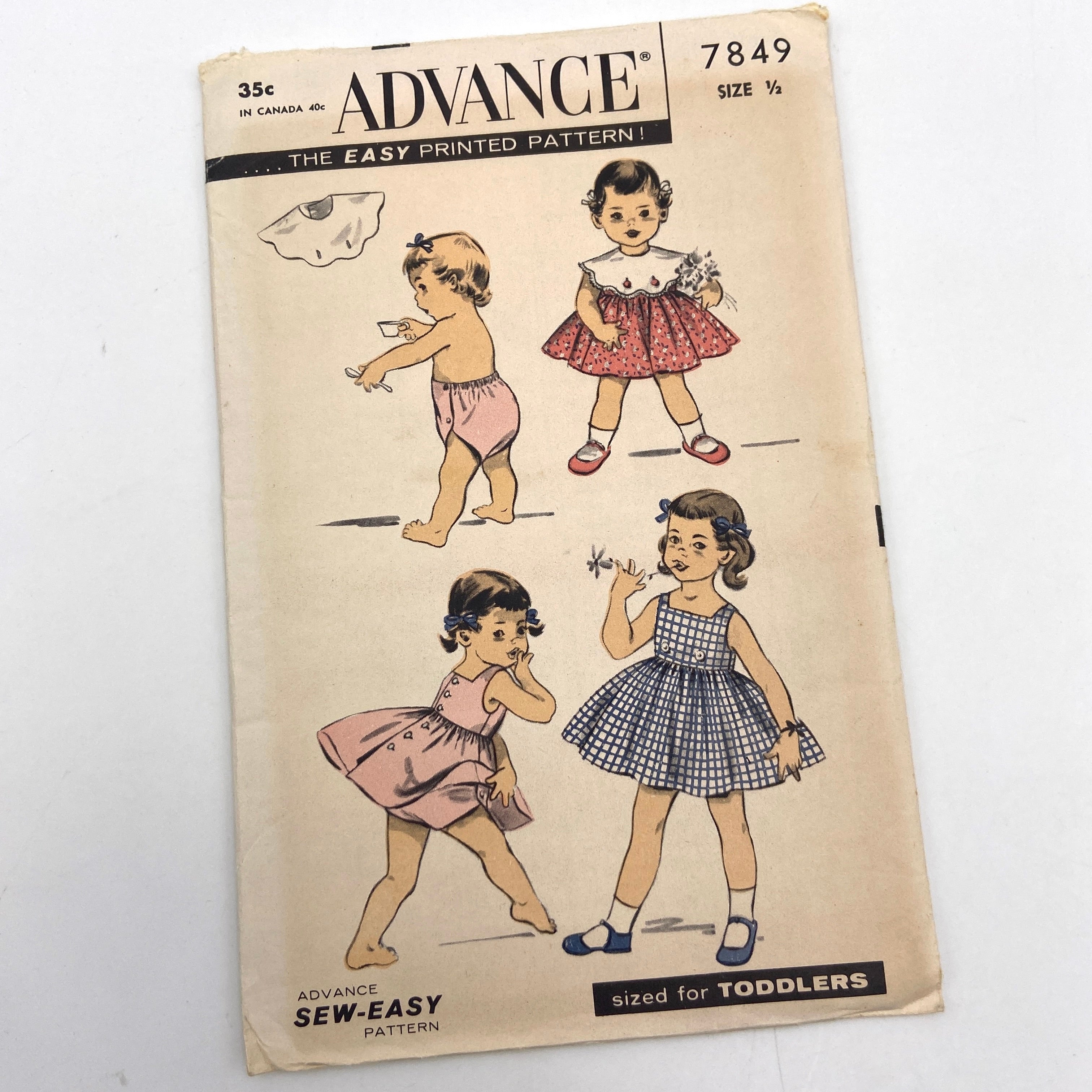 Vintage 1960's Children's Sewing Patterns-5 patterns Size 6-6X