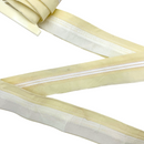 Yellow trim on white background