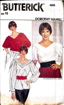 Butterick 4808 Dorothy Hamill | Misses' Blouse | Size 10