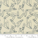 Still More Safety Pins Eggshell | Zen Chic | Quilting Cotton