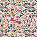 Colorful floral pattern on a white background