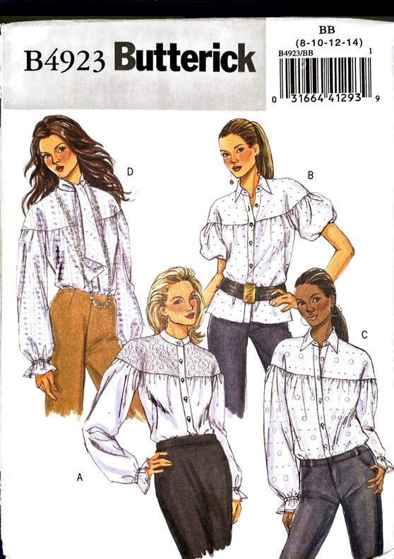 Butterick B4923 | Misses' Blouse | Size 8-14