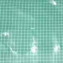 PUL fabric with green and white gingham plaid.