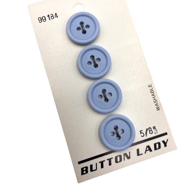 5/8" Martha | Plastic Buttons | Set of 4