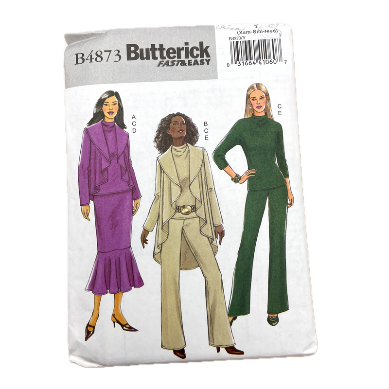 Butterick B4873 | Adult Jacket, Top Skirt and Pants | Size 20-24 (Copy)