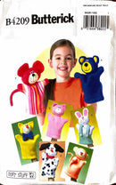 Butterick B4209 | Hand Puppets | Craft Pattern