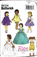 Butterick Retro '57 B6336 | 18" Retro Doll Clothes | Craft Pattern
