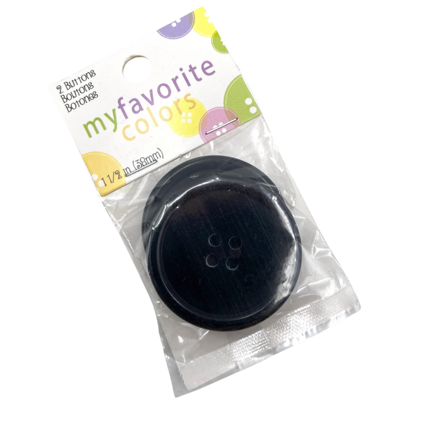 1.5" Favorite | Plastic Buttons | Set of 2