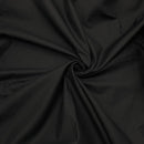 Close-up of black fabric with folds