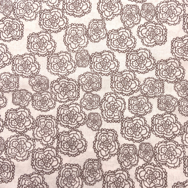 Flower Sketch | Five O'Clock | Quilting Cotton