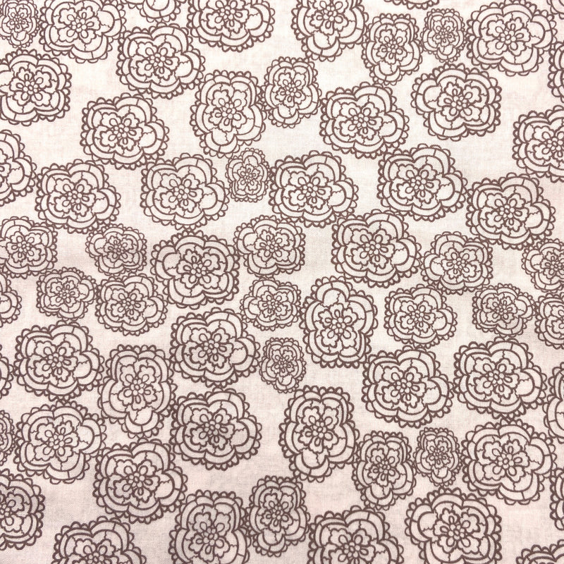 Flower Sketch | Five O'Clock | Quilting Cotton
