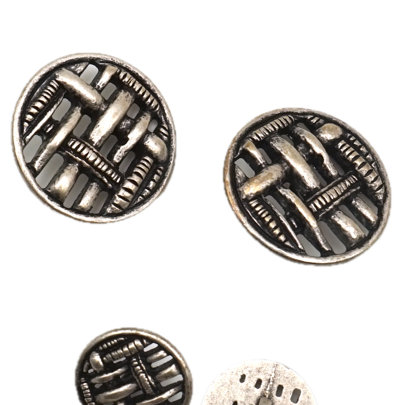 9/16" or 7/8" Weave | Metal Buttons | Choose Your Size