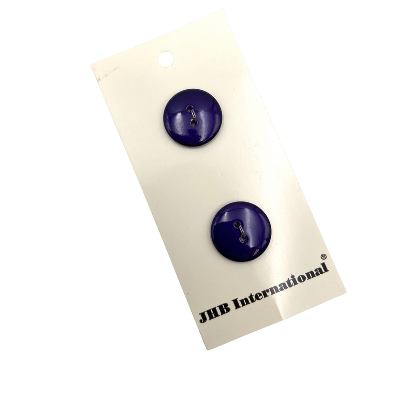 3/4" or 7/8" Deep Violet | Plastic Buttons | Choose Your Size