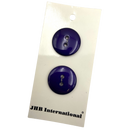 3/4" or 7/8" Deep Violet | JHB International Plastic Buttons | Choose Your Size