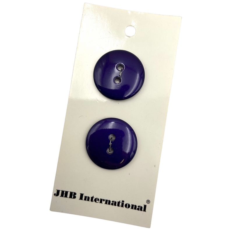 3/4" or 7/8" Deep Violet | Plastic Buttons | Choose Your Size