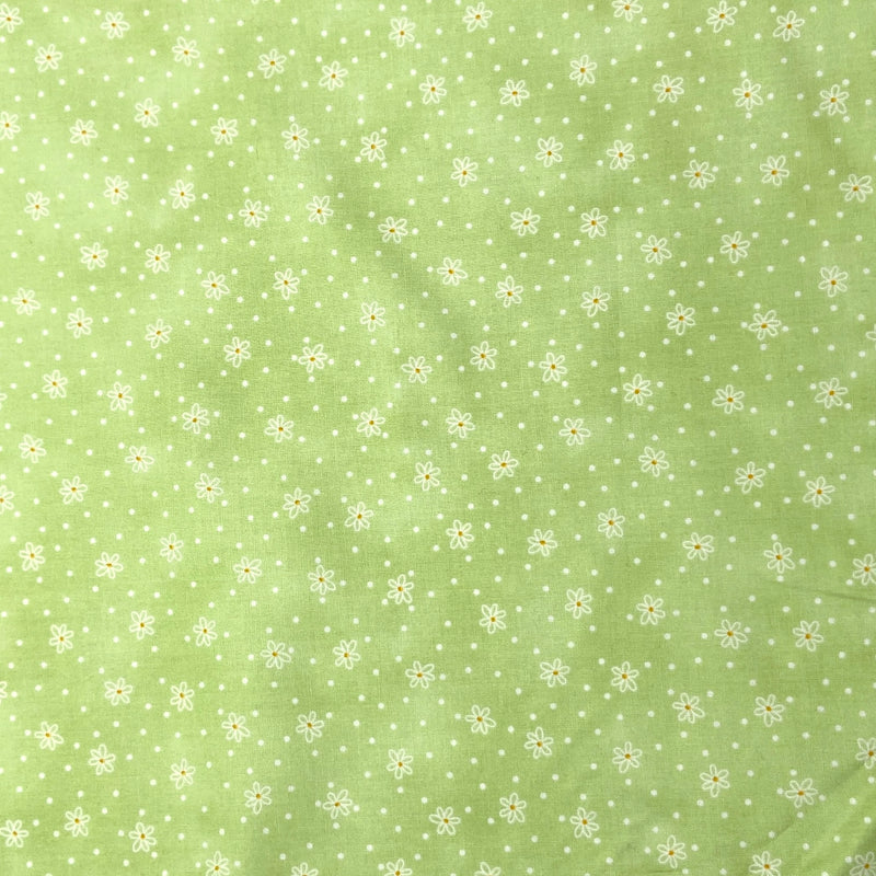 Baby Daisy Green | Fresh as a Daisy | Quilting Cotton