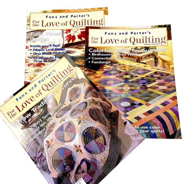 Fons & Porter's Love of Quilting | Magazine Back Issues | Choose Your Favorite