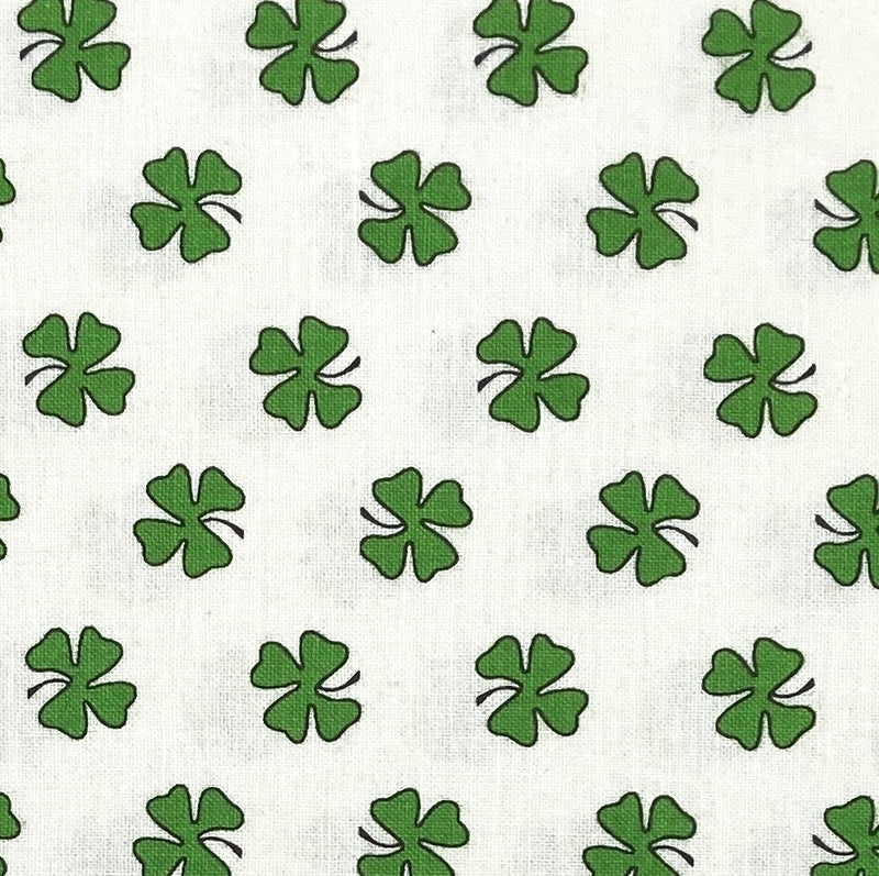 Four Leaf Clover White | Hello Lucky | Quilting Cotton