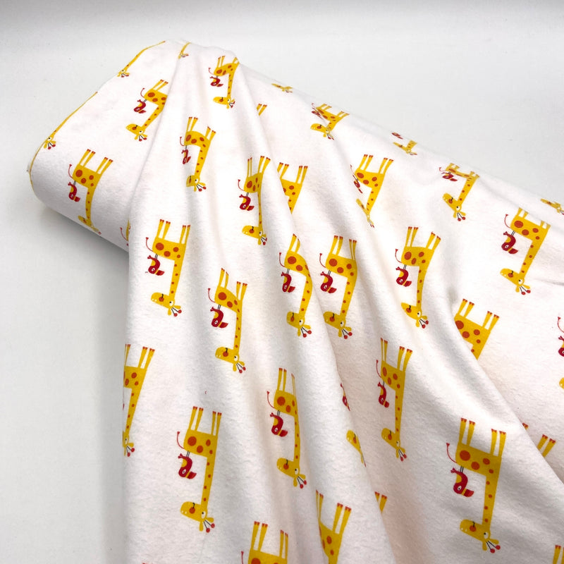 Giraffes Yellow | Cotton Flannel