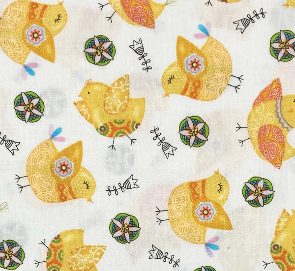 Happy Chicks | Carrot Patch | Quilting Cotton