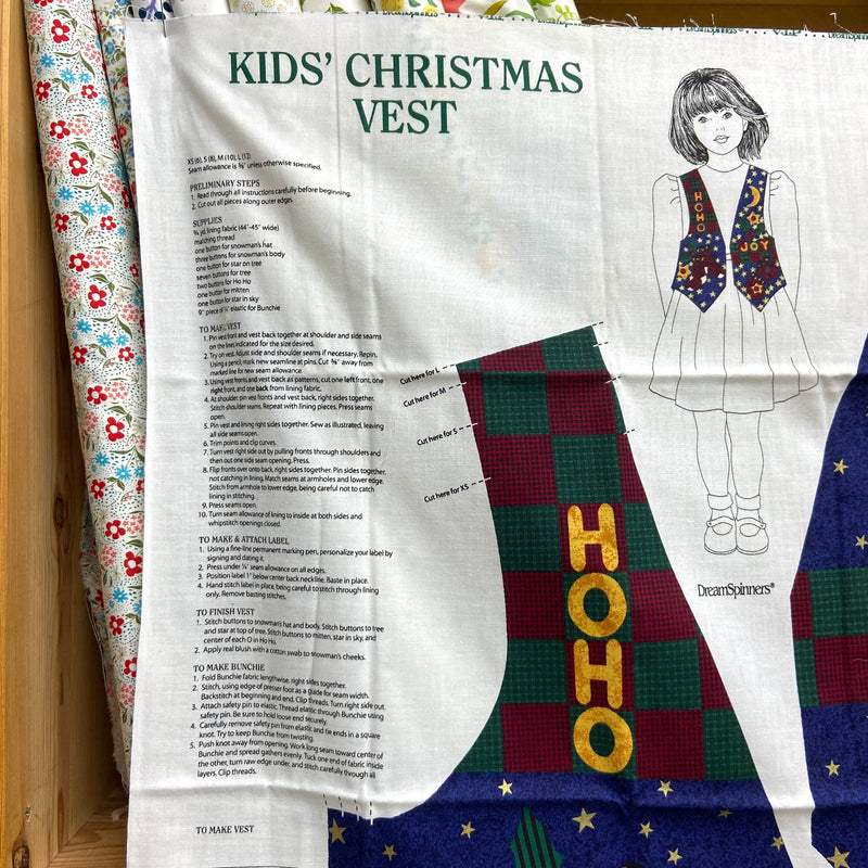 Kid's Christmas Vest | Project Panel