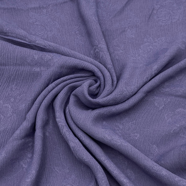 Hyacinth | Jacquard Rayon Crinkle Gauze