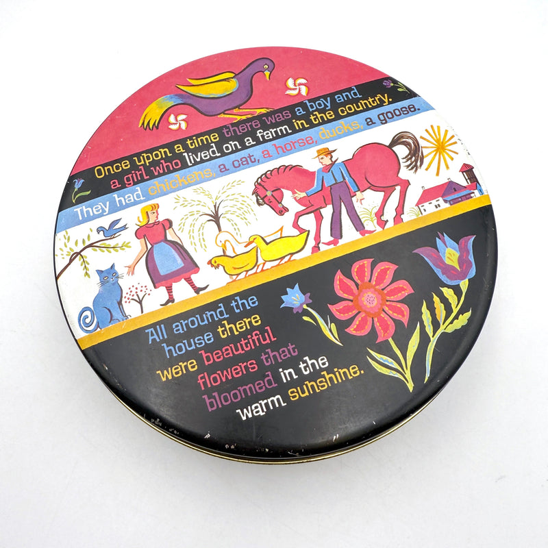 Country Couple | Vintage Cookie Tin | Vintage Goods