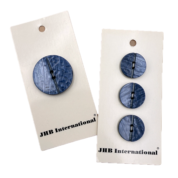 3/4" or 1-1/8" Even Split | Plastic Buttons | Choose Your Size