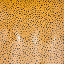 Leafy Keen Spots Butterscotch | PUL Fabric | Polyurethane Laminate | Laminated on the FRONT