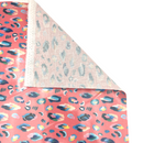 Kindness Always Pink Leopard | PUL Fabric | Polyurethane Laminate | Laminated on the FRONT