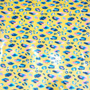 Kindness Always Yellow Leopard | PUL Fabric | Polyurethane Laminate | Laminated on the FRONT