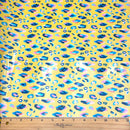 Kindness Always Yellow Leopard | PUL Fabric | Polyurethane Laminate | Laminated on the FRONT