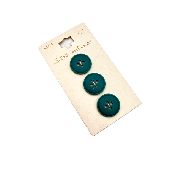 11/16" Aqua | Plastic Buttons