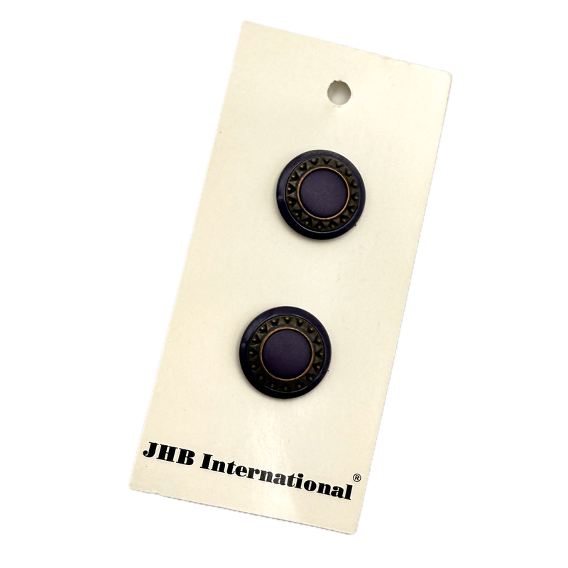 3/4" or 7/8" Blue Crest | Plastic Buttons | Choose Your Size