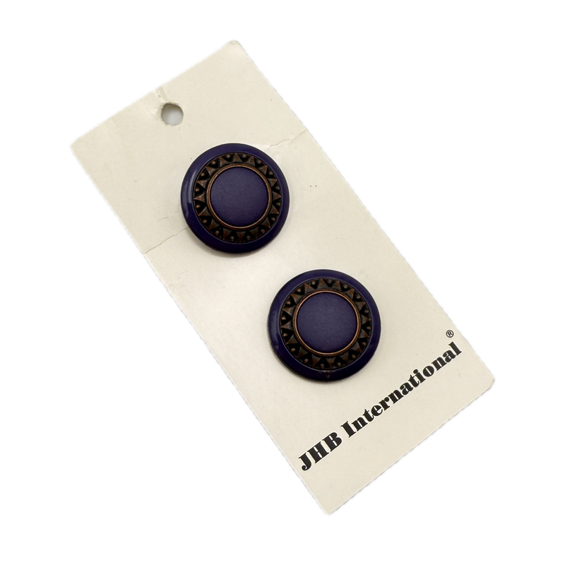 3/4" or 7/8" Blue Crest | Plastic Buttons | Choose Your Size