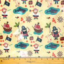 Blackbeard's Pirates | PUL Fabric | Polyurethane Laminate | Laminated on the FRONT