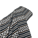 Checkers | Brown Checked and Striped Polyester | Double Knit