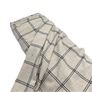Ecru Windowpane | Italian Deadstock | Rayon