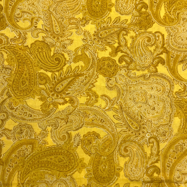 Golden Paisley | Wide Back 108" | Quilting Cotton