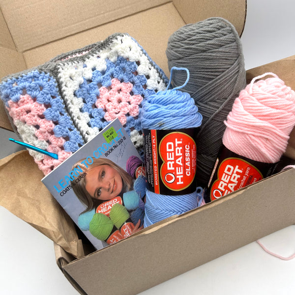 Pastel Throw Crochet | A Thrifty Challenge Box