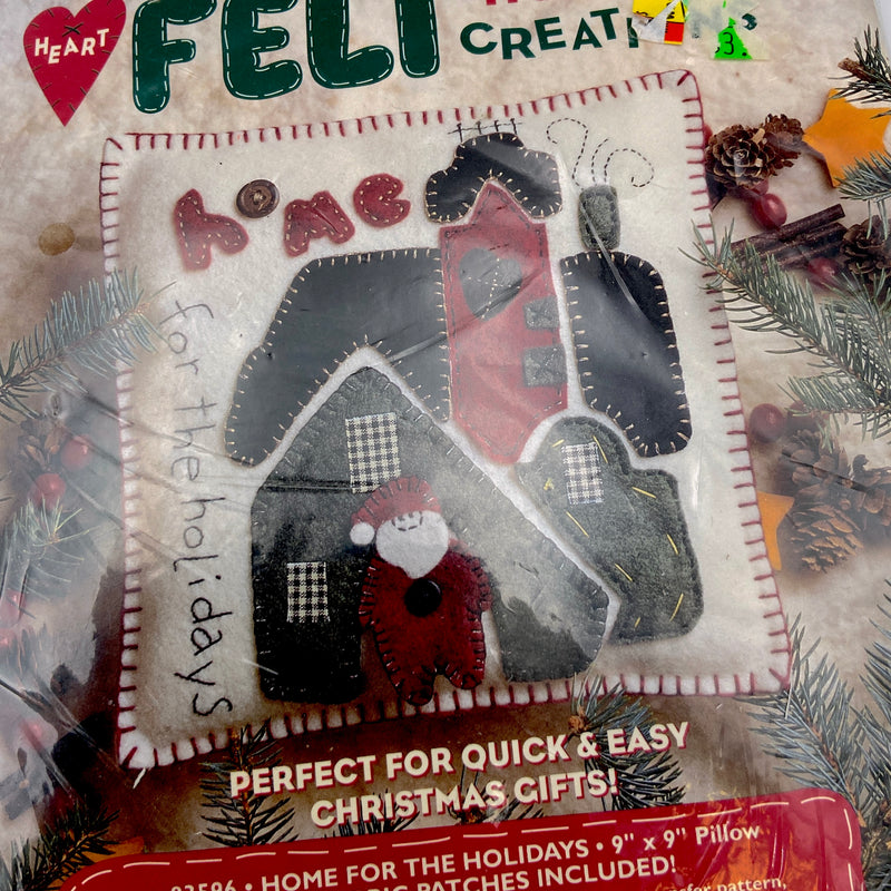 Holiday Cushion | Felt Embroidery Kit