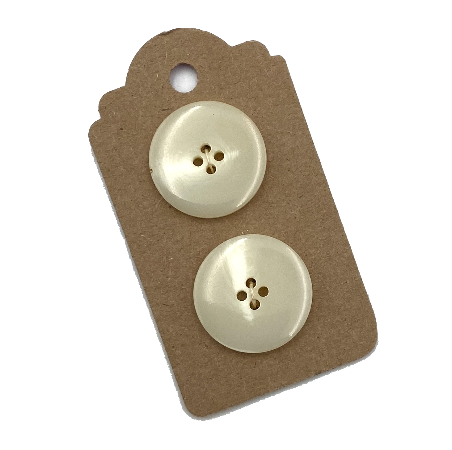 1" Adobe Set of 2 Plastic Buttons