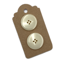 1" Adobe | Set of 2 | Plastic Buttons