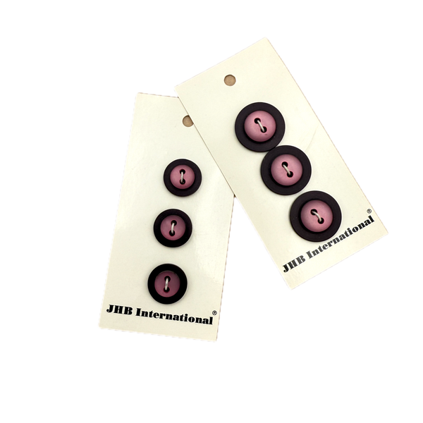5/8" or 3/4" Plum Tart | Plastic Buttons | Choose Your Size